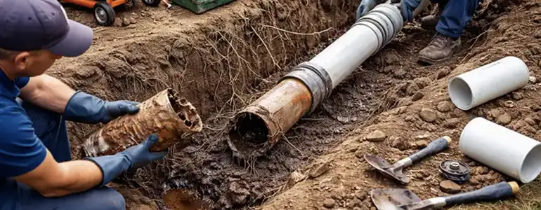 sewer line replacement and repair